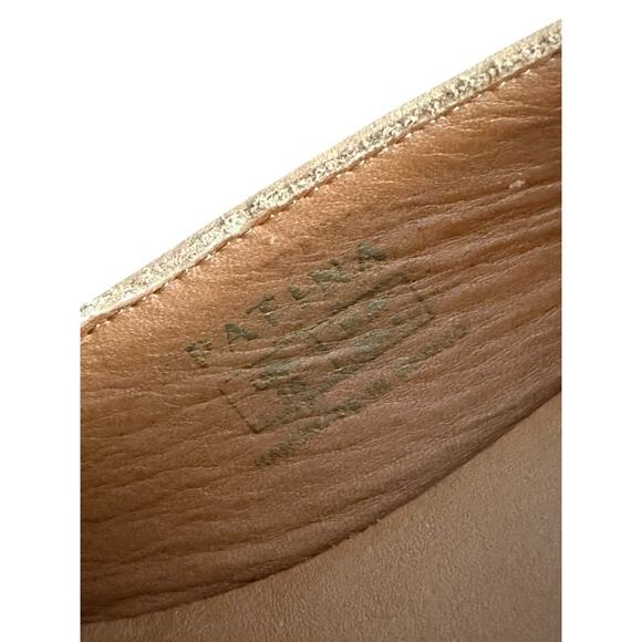 Size 10 PATINA Portland Leather Premium Pointed Flats Women's Brown Leather Shoe - Picture 9 of 11